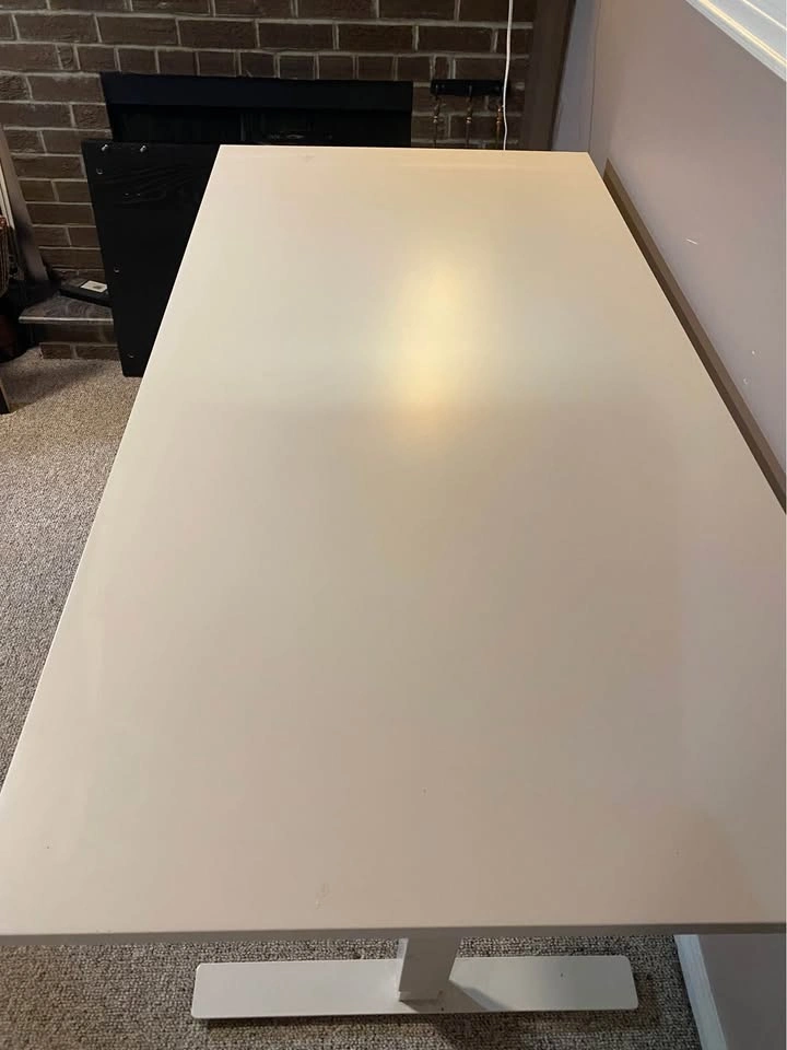 White Large IKEA Hand Crank Sit/Stand Desk - photo 3