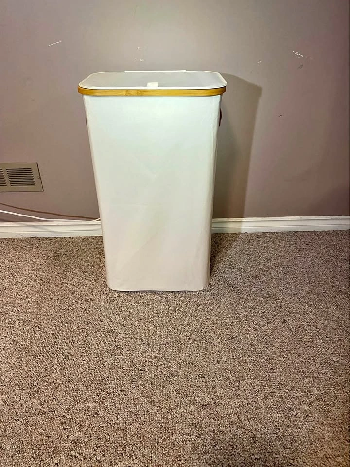 White Laundry Hamper