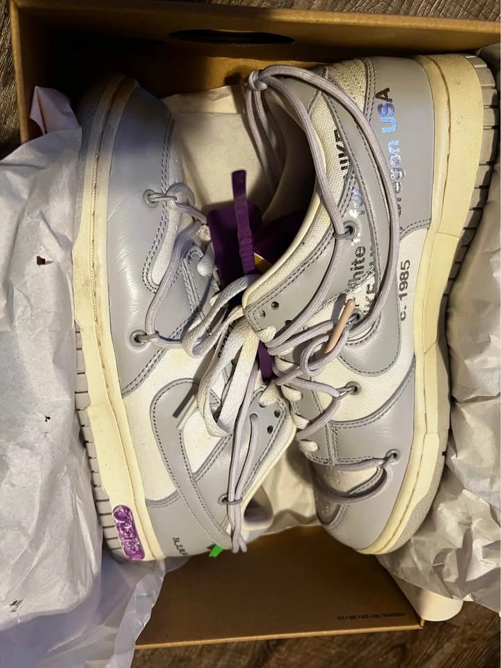 Off white Nike dunk lot 3/50 size 9 - photo 2