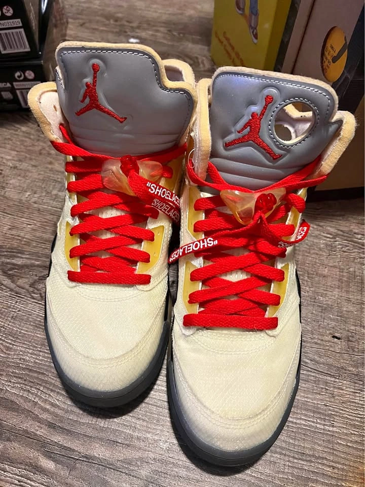 Off white Jordan 5 Sail Size 8.5
