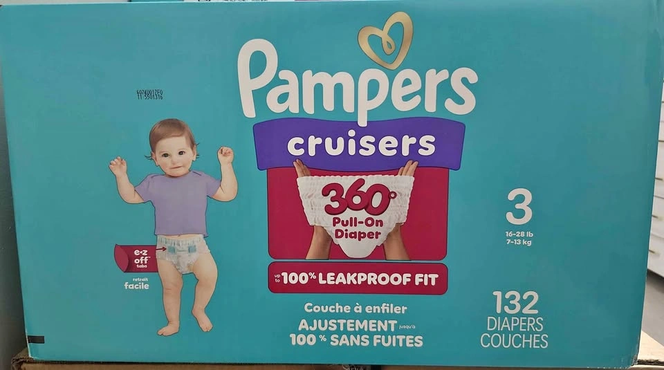 Pampers Cruisers 360, Size 3, 132 Count