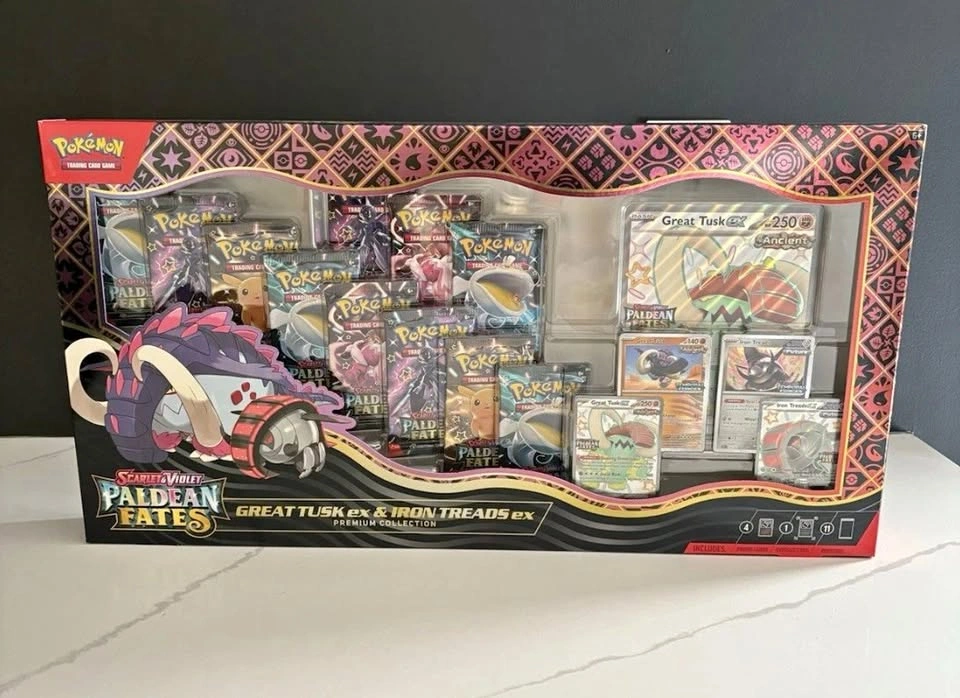 Paldean Fates Great Tusk & Iron Treads Premium Collection