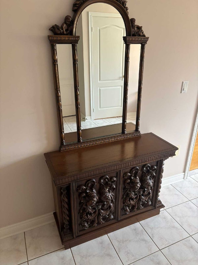 Elegant French Furniture Set - China Cabinet, Dining Set, Sofa - photo 4