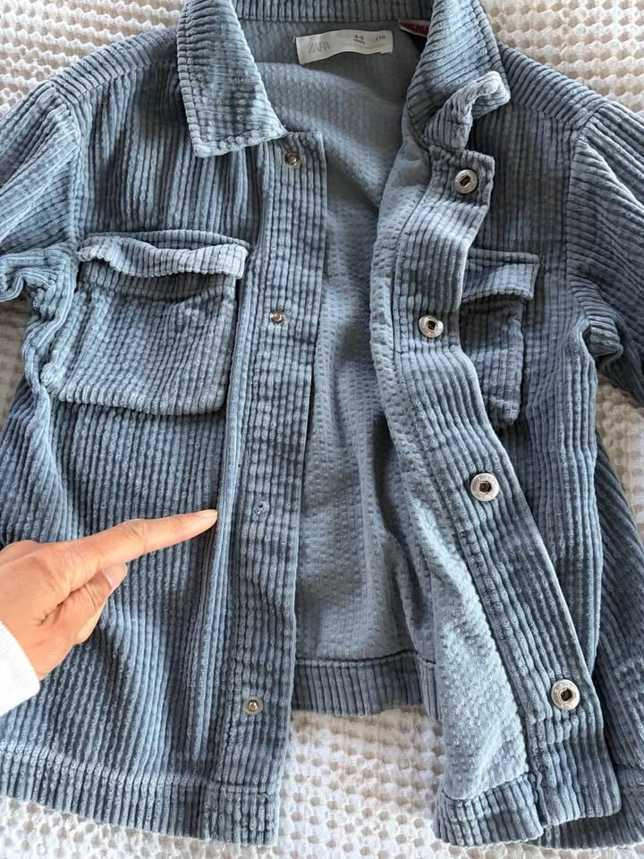 ZARA corduroy shirt shacket over shirt 4-5yrs - photo 4