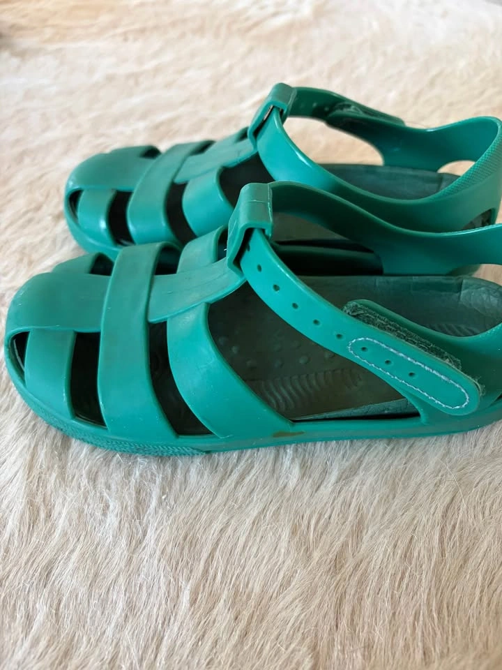KIDLY Summer Jelly Green Sandals US 11.5 / EU 29 / Age 6-7 - photo 2