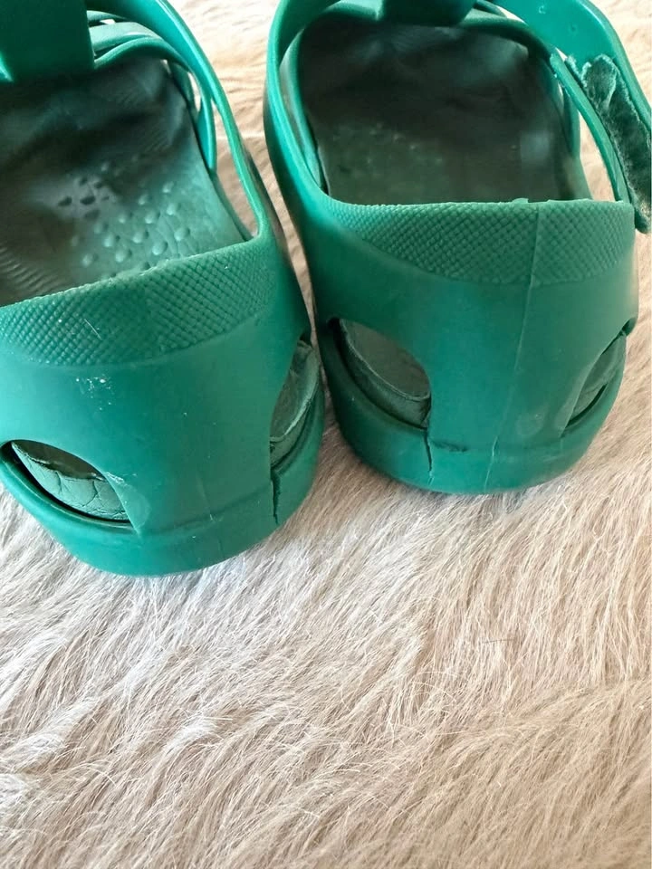 KIDLY Summer Jelly Green Sandals US 11.5 / EU 29 / Age 6-7 - photo 3
