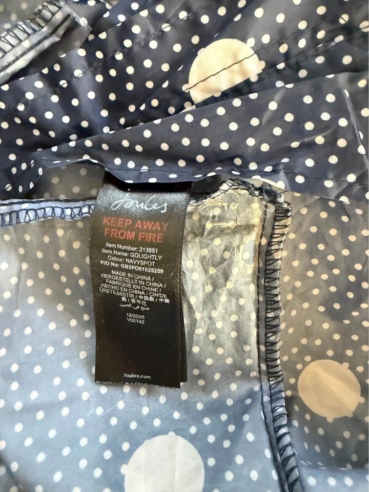 Joules Packable Raincoat with Polka Dots - photo 5