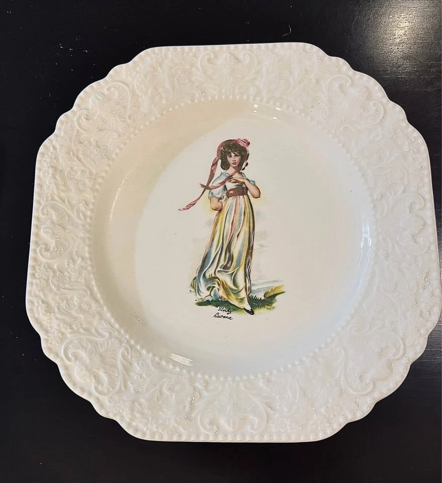 Vintage Lord Nelson Pottery "Blue Boy & Pinky Girl" Plates - photo 4