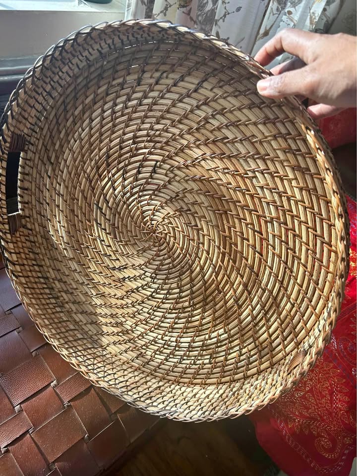 Rattan Waven Round Tray