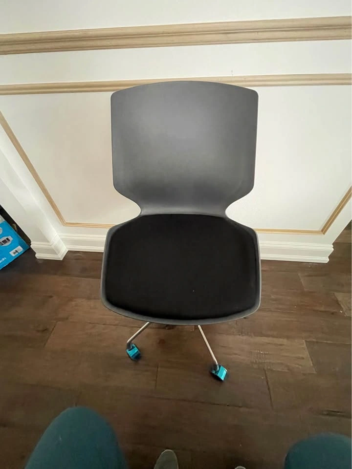 Dark Gray Office Chair with Black Cushion - photo 2
