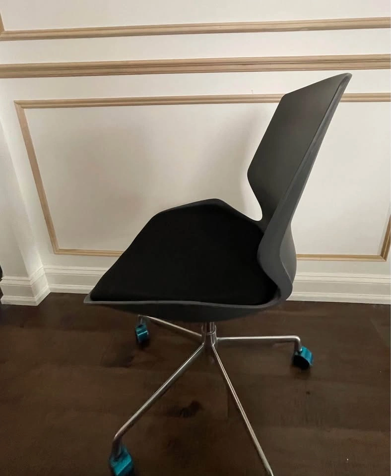 Dark Gray Office Chair with Black Cushion - photo 3