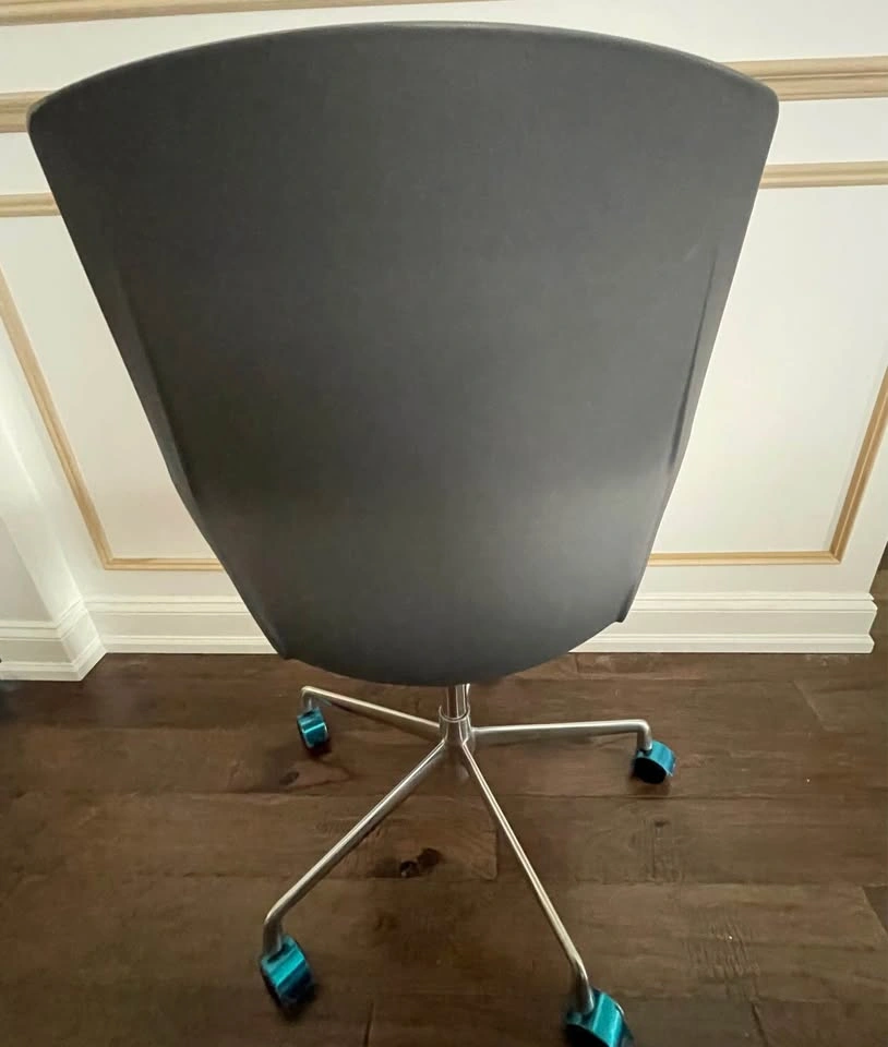 Dark Gray Office Chair with Black Cushion - photo 4