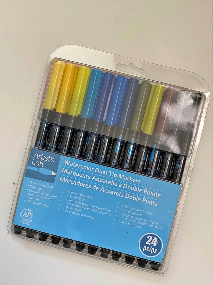 Watercolor Dual Tip Markers