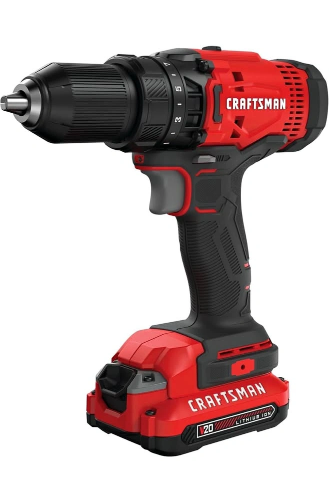 Craftsman V20 Drill Driver Kit w/ Battery & Charger CMCD700