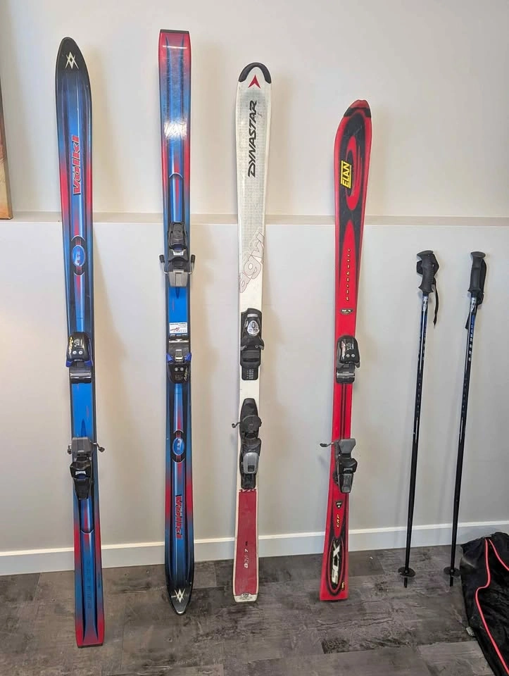 Old Skis and Poles