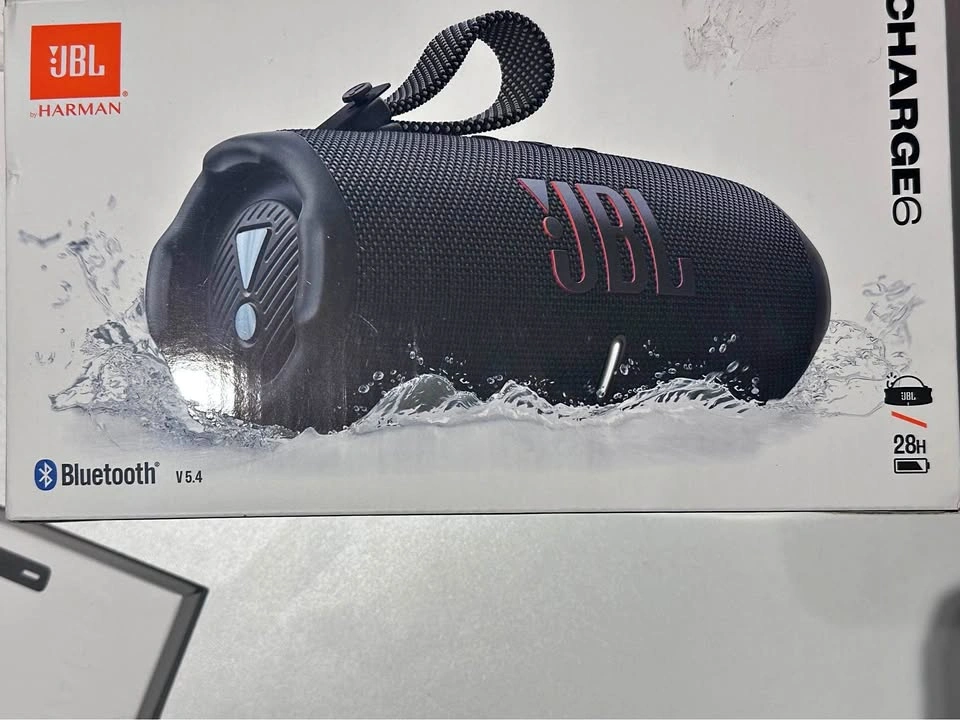 JBL Charge 6 Portable Waterproof Bluetooth Speaker - Black