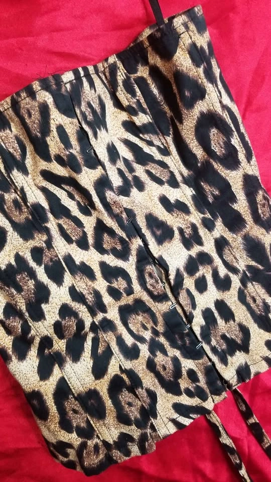 Tripp NYC Leopard Print Lace-Up Corset Top - photo 5