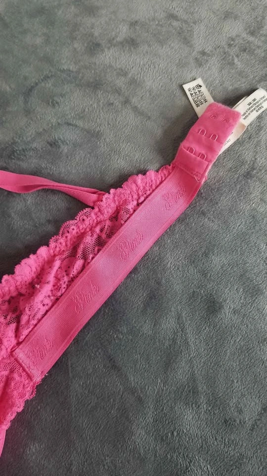PINK Victoria's Secret Pink Lace Push-Up Bra 36B - photo 2