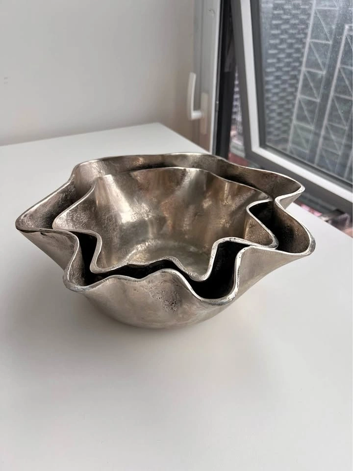 Modern Komfort Sculptural Aluminum Bowls