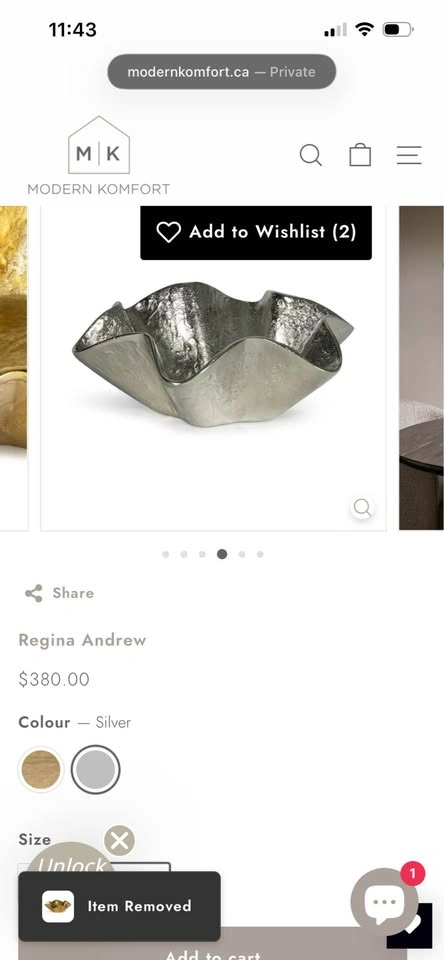 Modern Komfort Sculptural Aluminum Bowls - photo 2