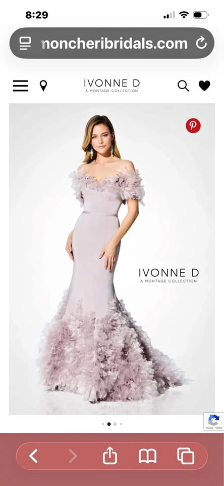 Prom/Mother of Bride/Groom Gown with Shawl - Ivonne D by Montage