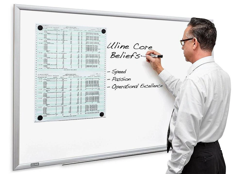 Magnetic Steel Dry Erase Board - 4 x 3'