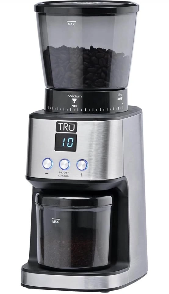 Tru Burr Coffee Grinder - 30 Grind Settings