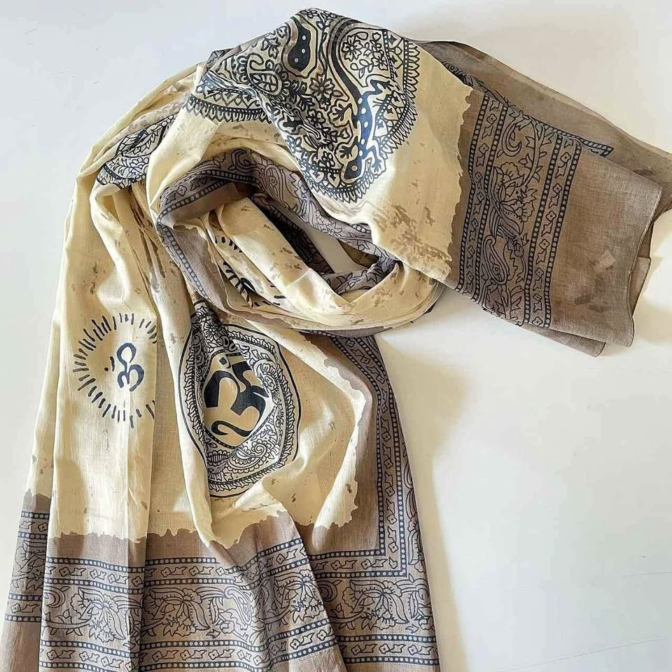 Brand new OM scarf, 100% cotton