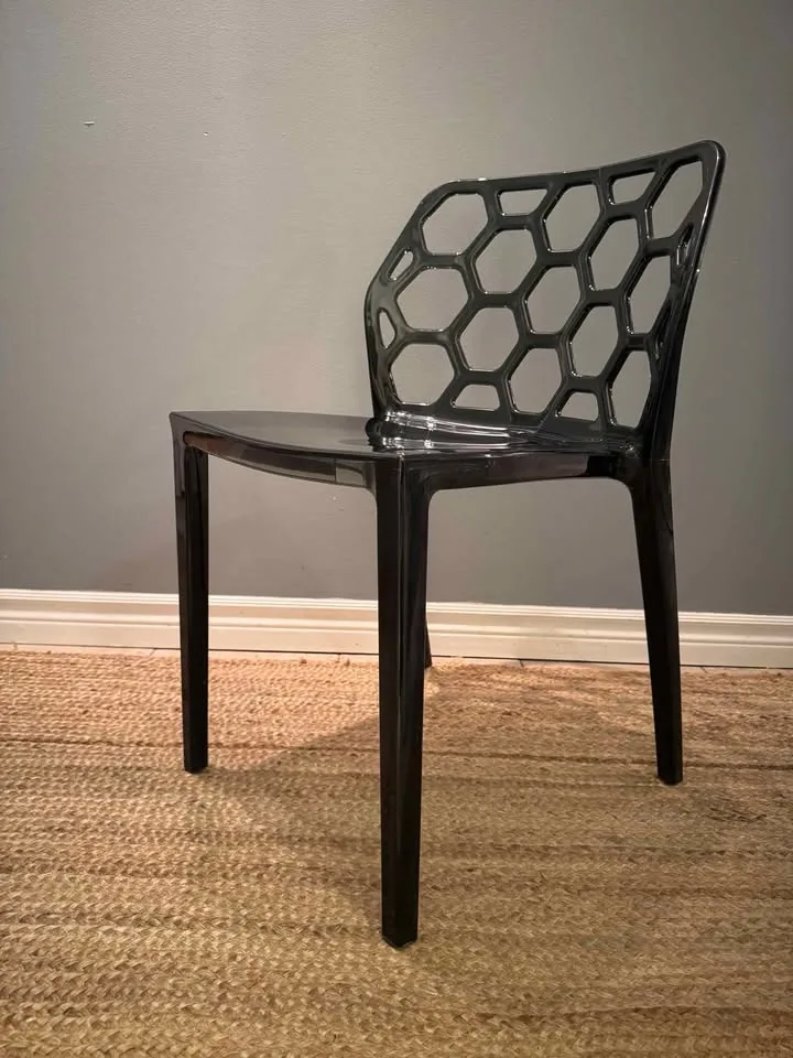 Leisure Mod Modern Dynamic Dining Chairs - Black image indicator(2)