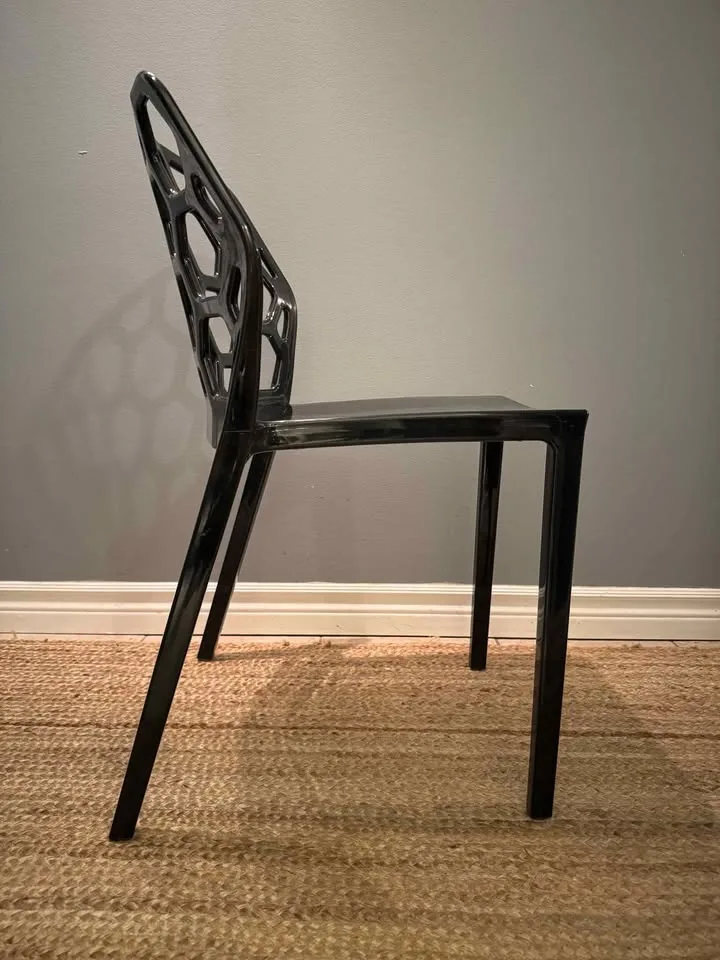 Leisure Mod Modern Dynamic Dining Chairs - Black image indicator(3)