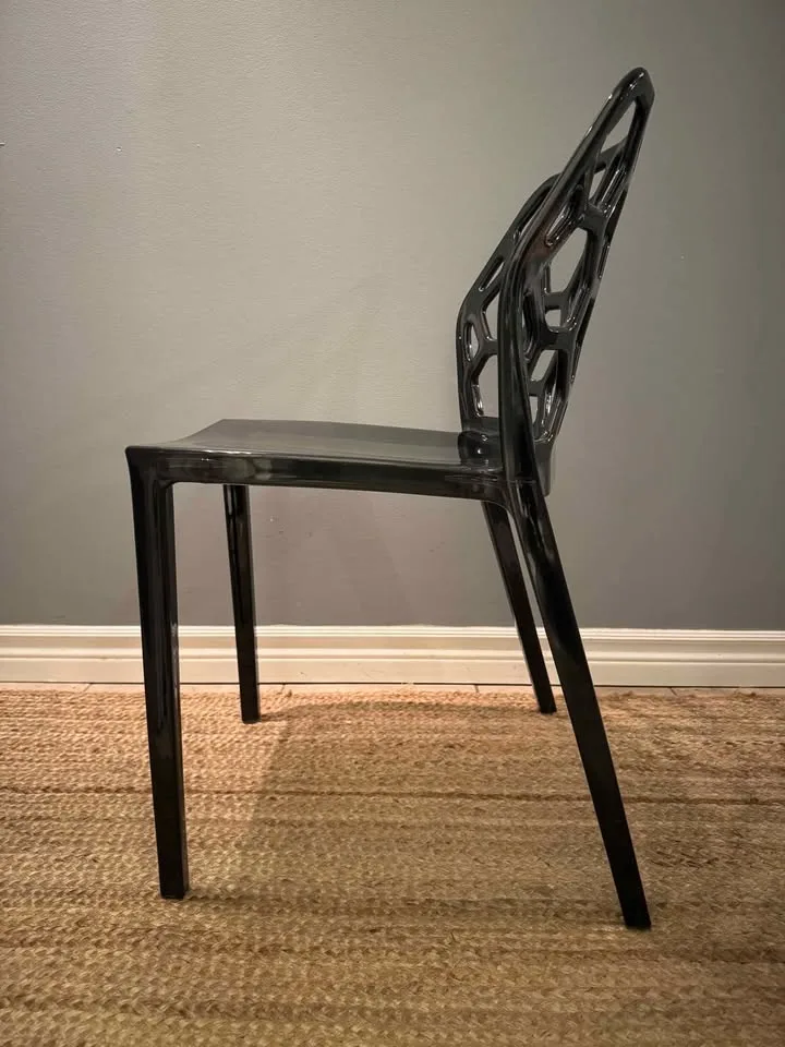 Leisure Mod Modern Dynamic Dining Chairs - Black image indicator(4)