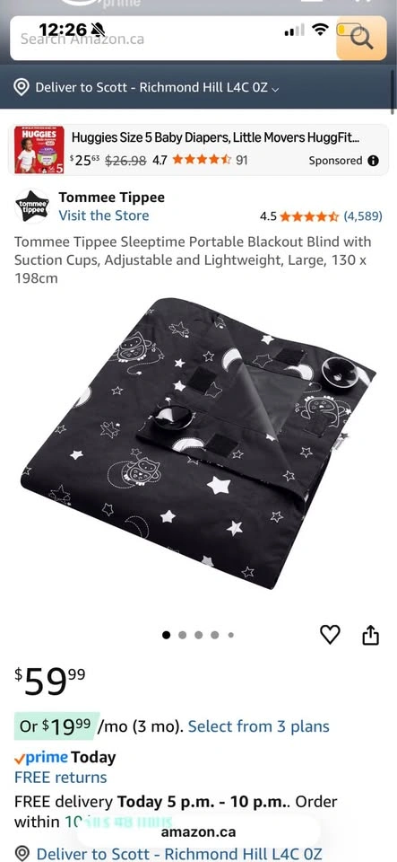 Brand new Tommee Tippee portable blackout blind - photo 3