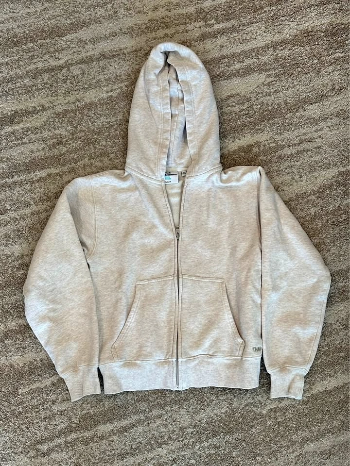 Aritzia TNA Sweatfleece Zip Up Hoodie - EUC