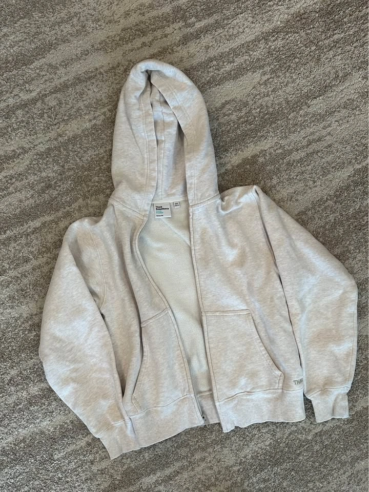 Aritzia TNA Sweatfleece Zip Up Hoodie - EUC - photo 3