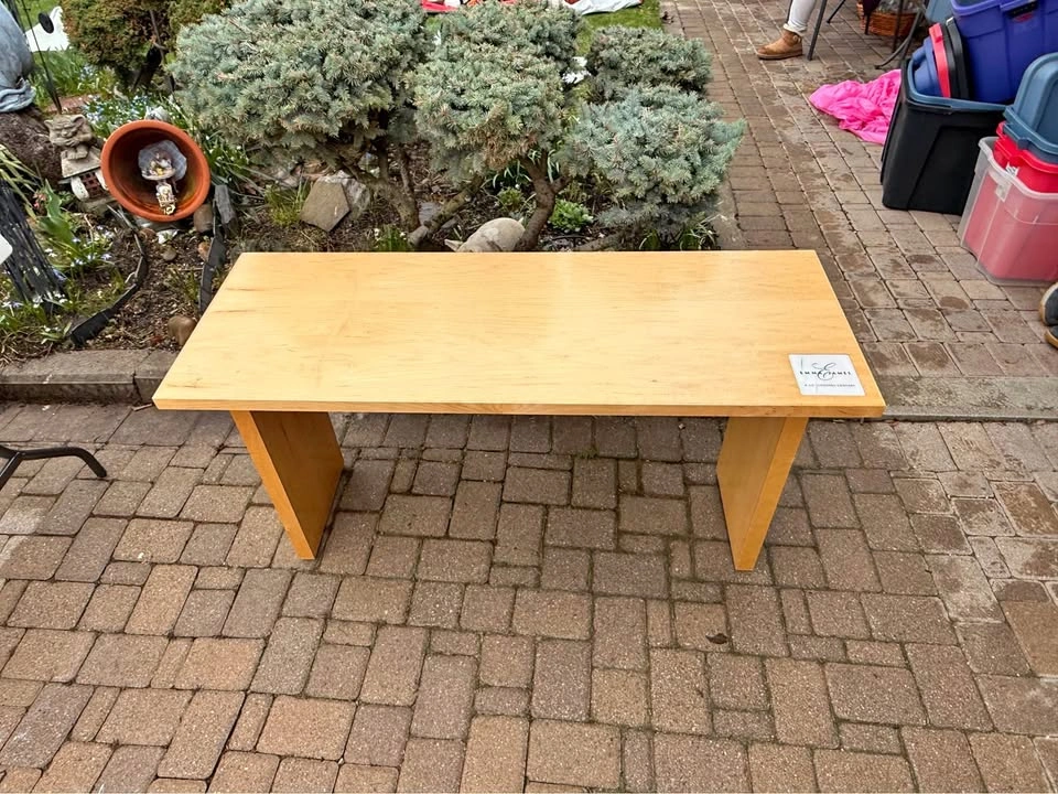 Emma James Liz Claiborne Wood Coffee Table