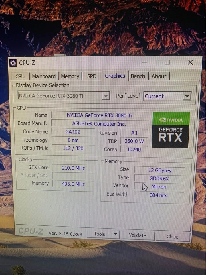 NVIDIA ASUS TUF RTX 3080 Ti 12GB VRAM - Runs Cool & Quiet - photo 4