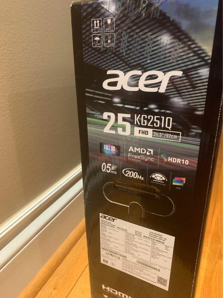 200Hz Acer Nitro 24.5” Gaming Monitor – Brand New Sealed - photo 2