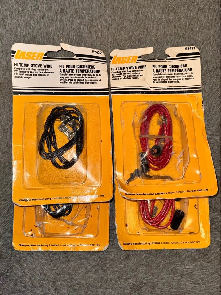 Laser Hi-Temp Stove Wires 20" & 30" New
