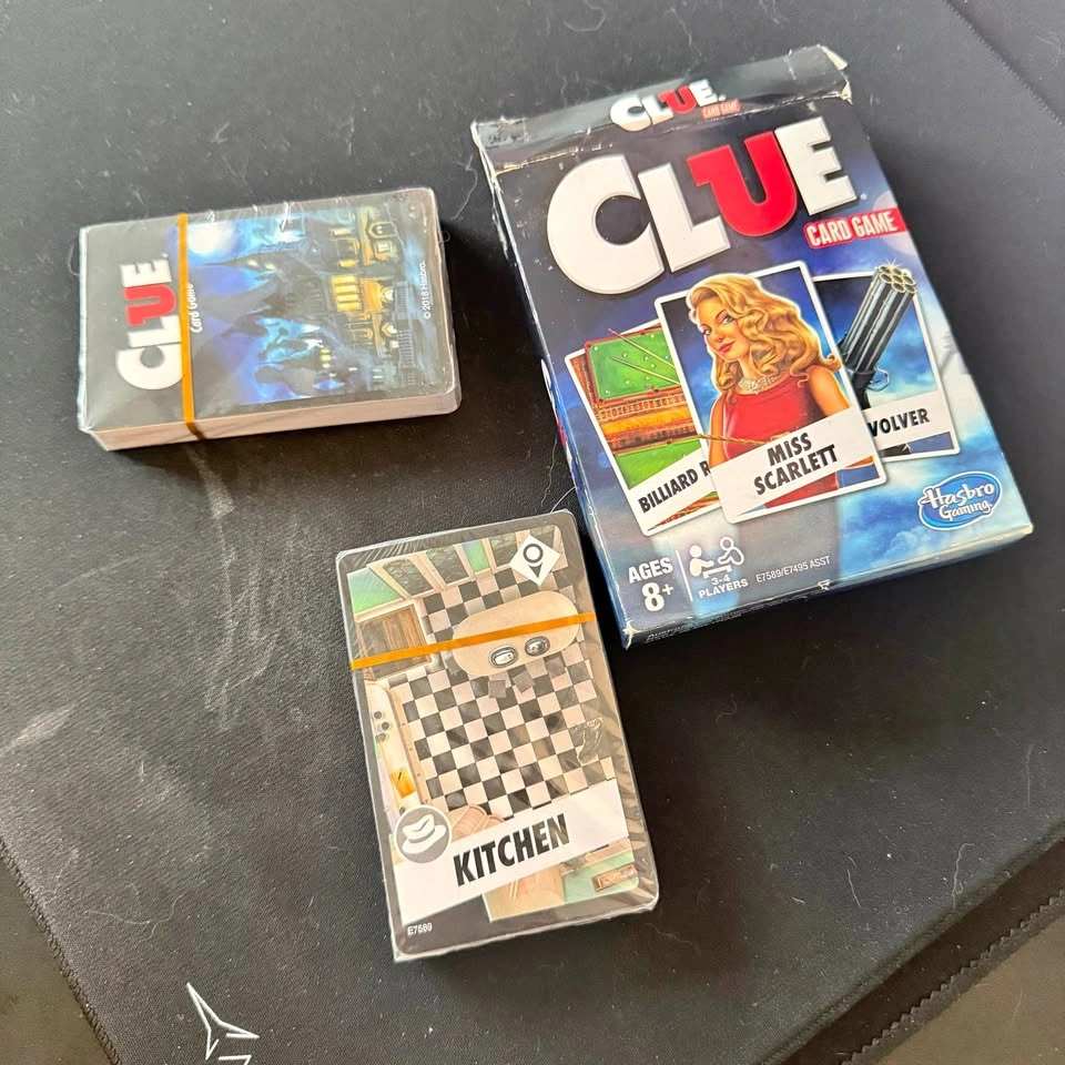 Clue Card Game
