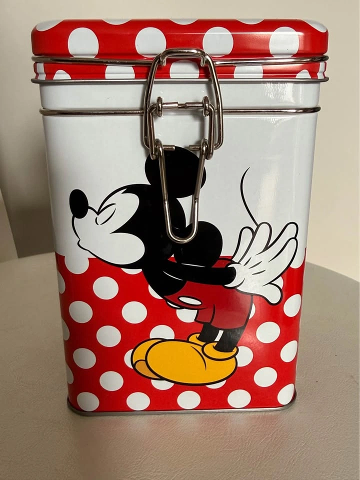 Disney Mickey & Minnie Polka Dot Metal Storage Tin - photo 4