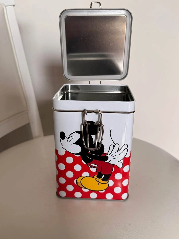 Disney Mickey & Minnie Polka Dot Metal Storage Tin - photo 5