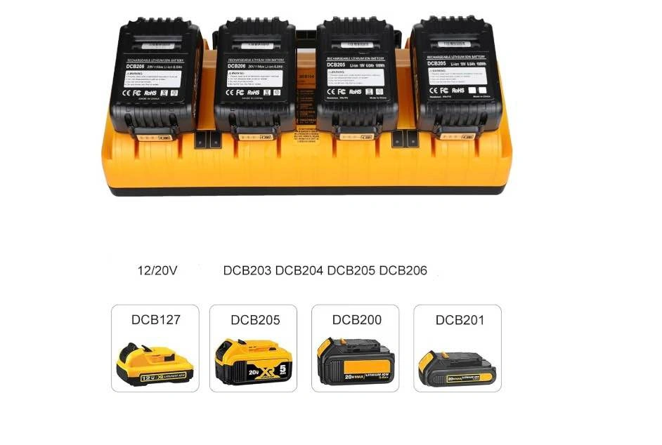 12v-20v Max Battery Charger Station Replacement Part DCB104 - photo 2