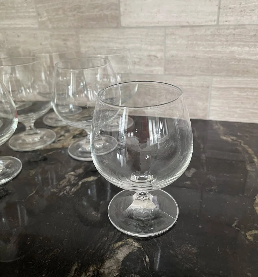 6 Crystalline Brandy Glasses - Classic Snifters - photo 3