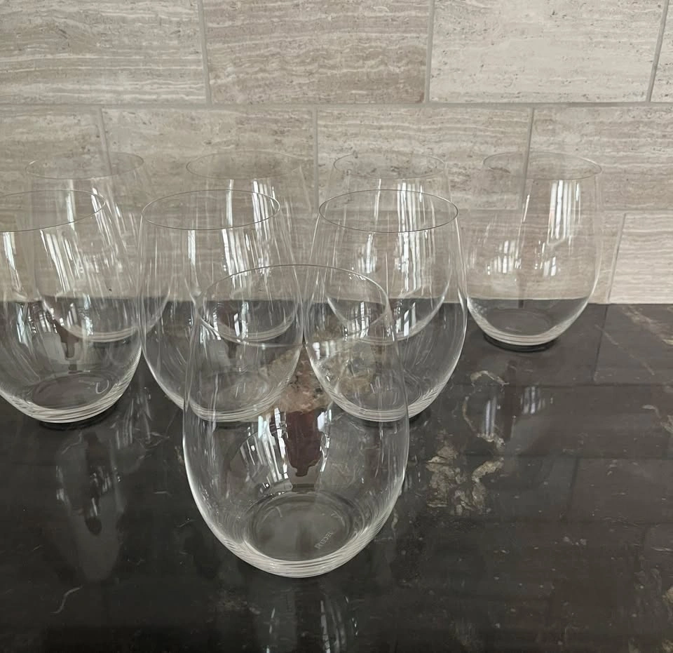 Set of 8 Riedel Stemless Wine Glasses – New - photo 2