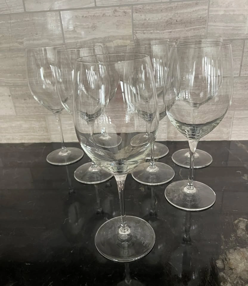 8 Luigi Bormioli Crystal Wine Glasses - Large - photo 3