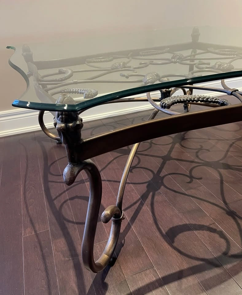 Hooker Furniture Coffee Table + Side Table Set – Bronze Base - photo 3
