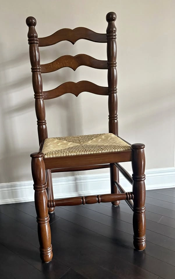 Italian Solid Wood Accent Chair – Handcrafted