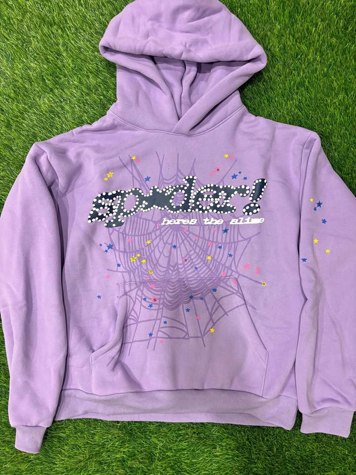 Sp5der Acai hoodie purple