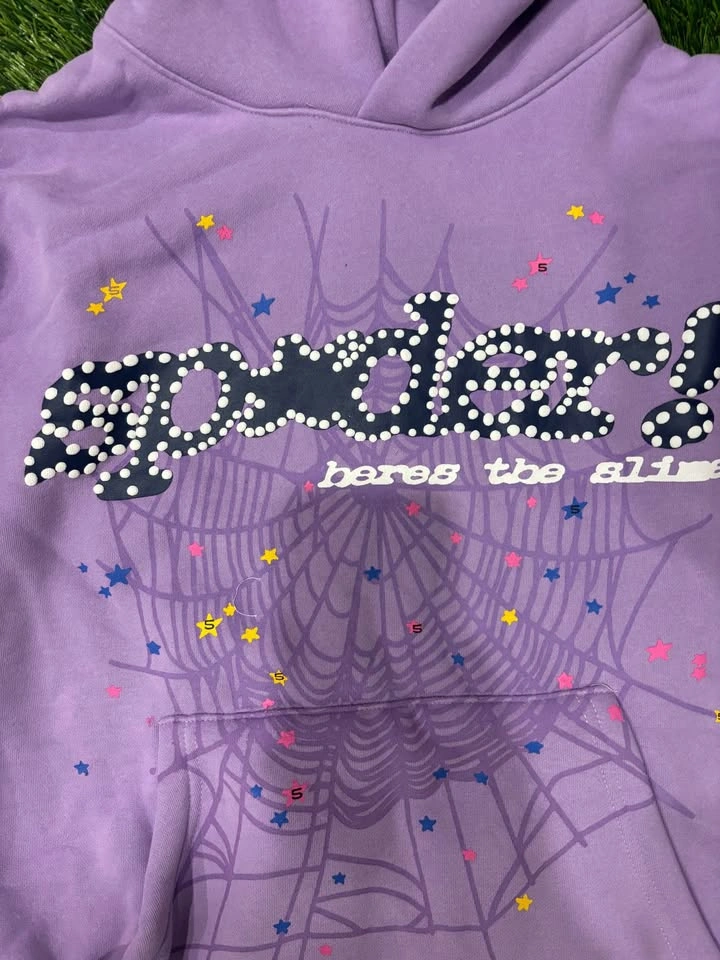 Sp5der Acai hoodie purple - photo 2