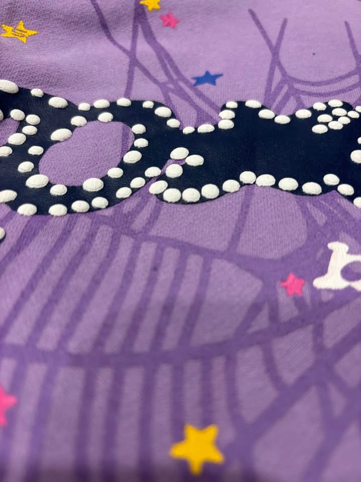 Sp5der Acai hoodie purple - photo 3